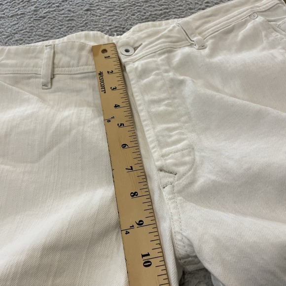 Diesel Industry Denim Jean Shorts Mens 34 White Button Fly Raw Hem - Picture 12 of 16